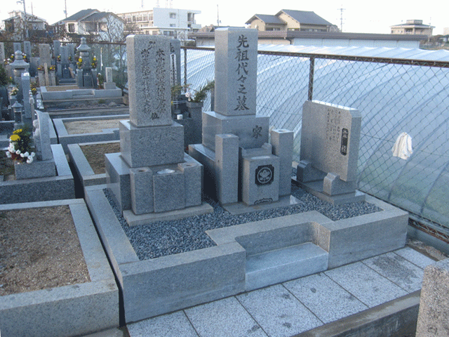 お墓のリフォーム・建て替え、和泉市村墓地　After