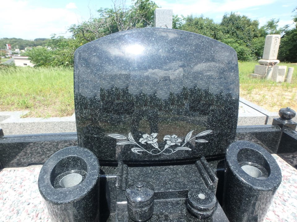 洋型墓石施工例/堺市南区村墓地3-35の詳細画像3