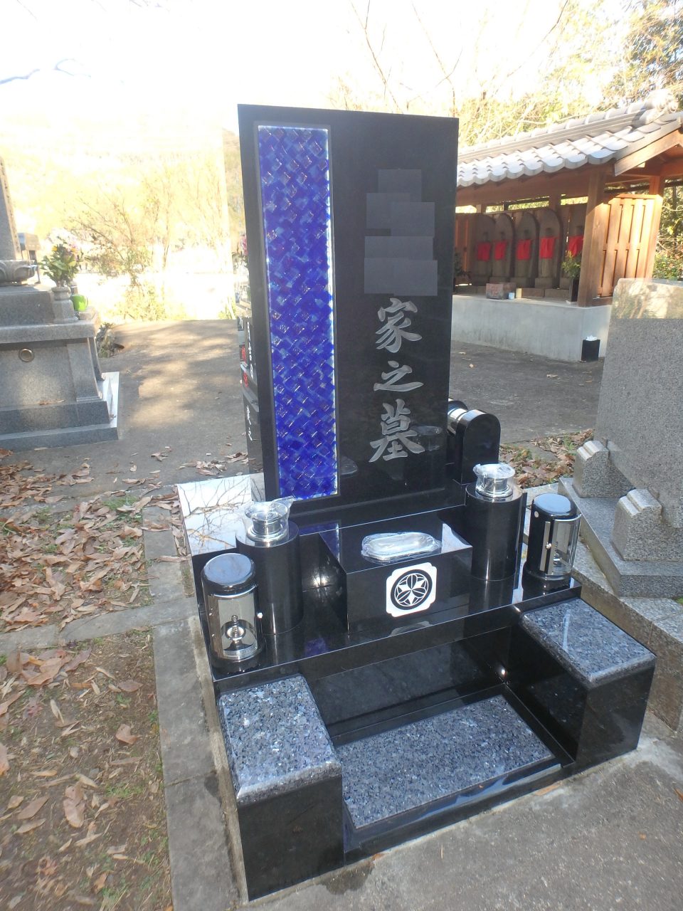 洋型墓石施工例3-36　京都府城陽市