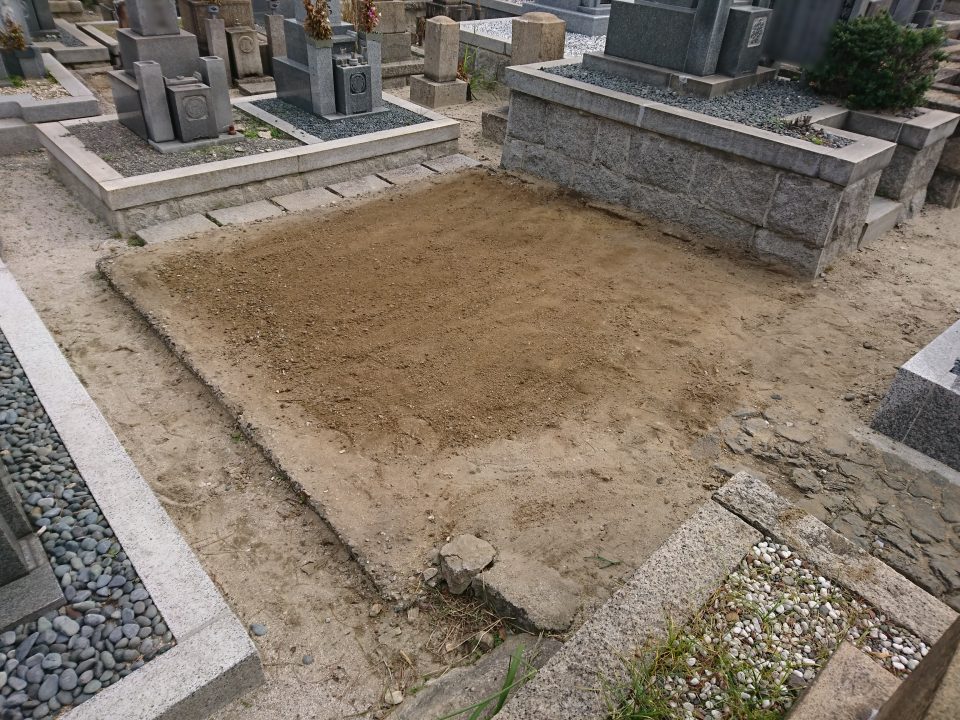 墓じまい施工例9-2　摂津市 地域墓地