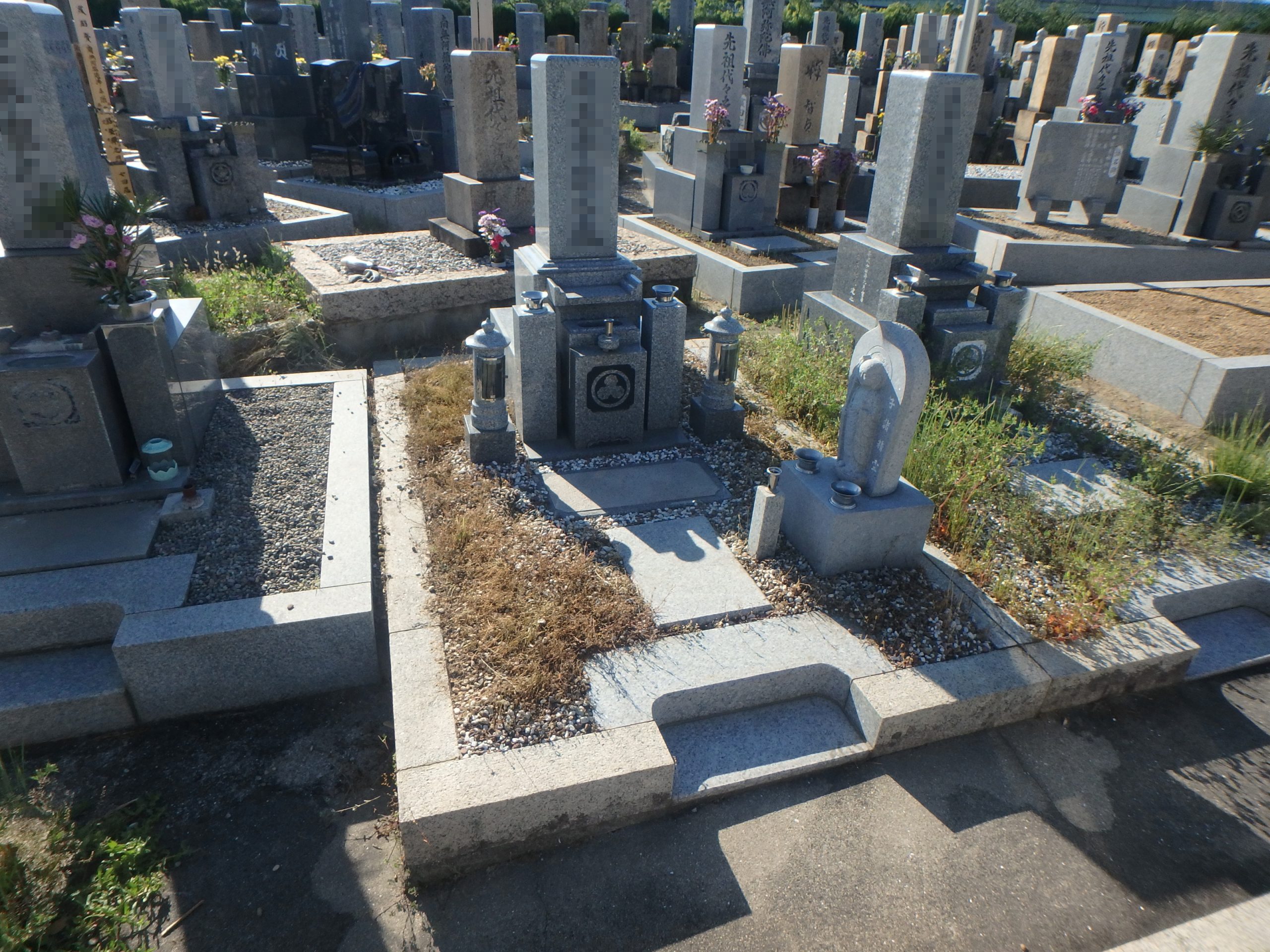 墓じまい施工例9-1　泉大津市 地域墓地のBefore画像