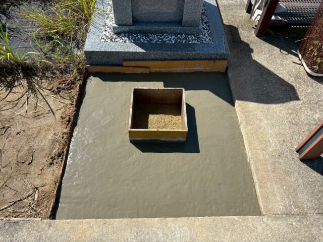 基礎の生コン打設