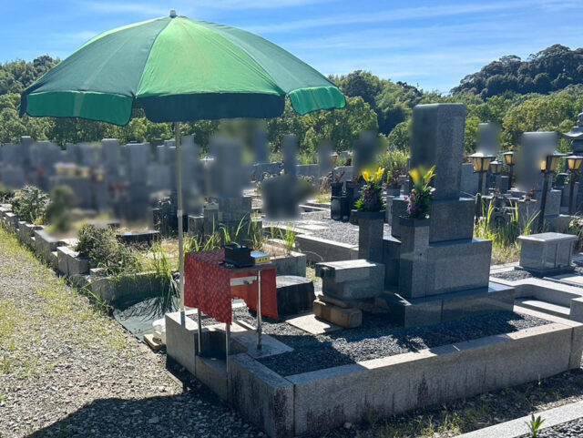 四條畷市 飯盛霊園 納骨サポートの様子