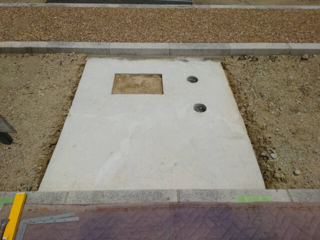 宝塚すみれ墓苑 基礎コンクリート完成